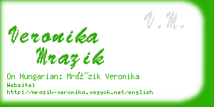 veronika mrazik business card